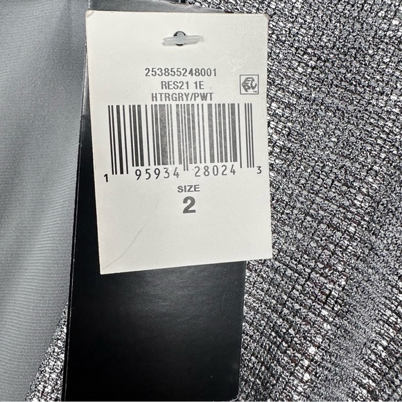 Lauren Ralph Lauren Glendon Silver Cocktail Dress Size 2 - Picture 4 of 10